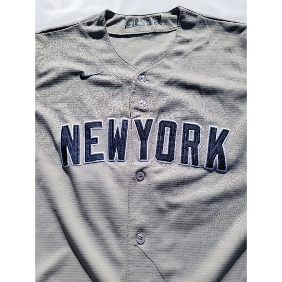 Aaron Judge #99 Stitched Mens Large Gray Away New York Yankees Jersey Size XL - Picture 2 of 6